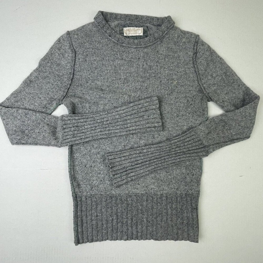 American Eagle Y2K Wool Bd XS Tall Cable Knit Sweater Pullover Long Sleeve Bella